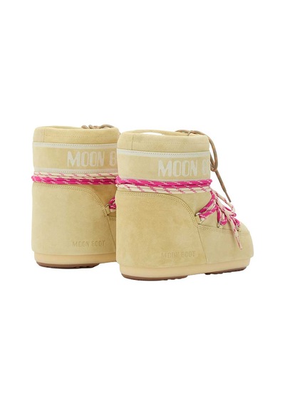 B021 Light Yellow Bot Kadın 80d1409670 Moon Boot Icon Low Suede Laces 36-41 Sarı