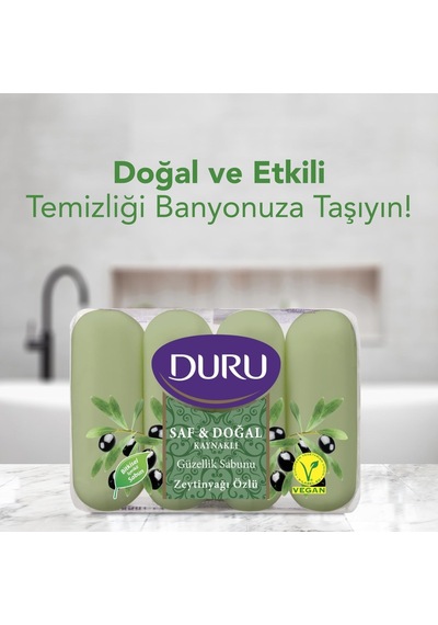 Duru Saf&dogal Zeytinyağlı Sabun, 70 Gramx4