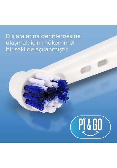Lexroo Pi&go Oral B Şarjlı Diş Fırçası Uyumlu Yedek Başlık