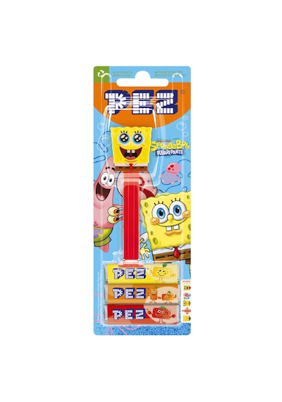 Pez Dispenser Spongebob Eyes Meyve Aromalı Şekerleme Makinesi Ve Şekerleme Yedekleri