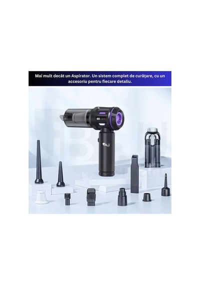 Hup 2 Turbovac 20000pa Güçlü Dijital Göstergeli Vakumlu Kablosuz Üflemeli Mini Araç Süpürgesi - 800172651