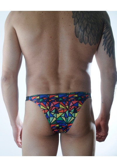 Don Moris Erkek Renkli Desenli Brazillian Slip İç Giyim Dm301129 Çok Renkli