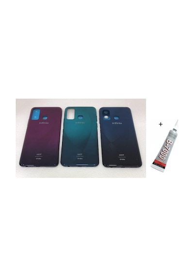 İnfinix Hot 9 Arka Batarya Pil Kapağı Mavi B7000