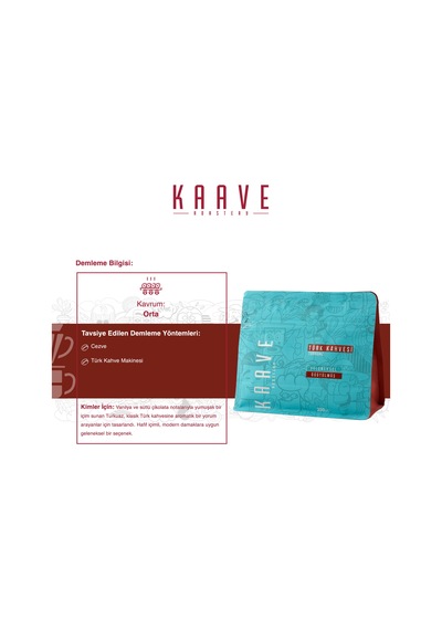 Kaave Roastery Öğütülmüş Türk Kahvesi Turkuaz 250 G