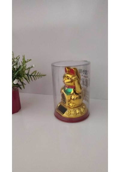 Kol Sallayan Sarı Kedi Ürün Boyutu 12 Cm