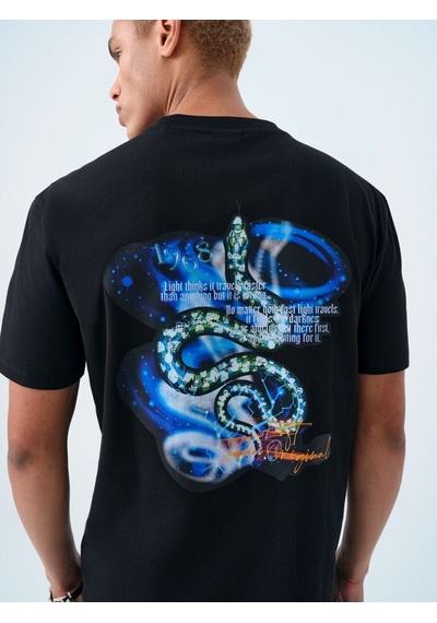 LOFT Loose Fit Erkek Tshirt K.kol Lf2039469 Q1.v1 Siyah