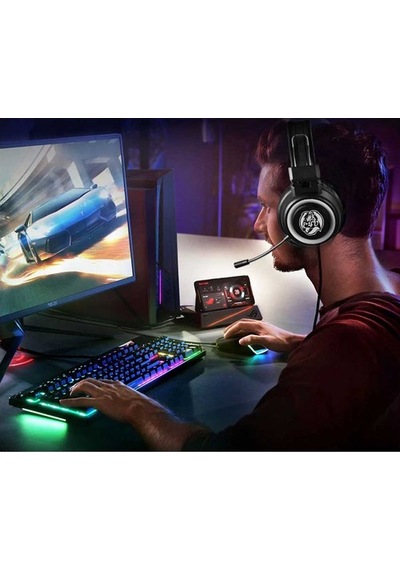 C4U Dragon RGB Stereo Oyuncu Kulaklığı
