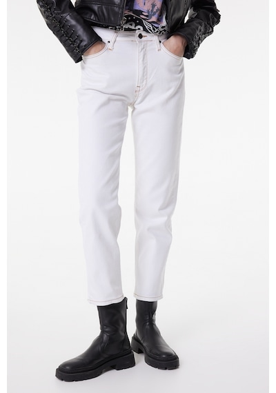 Lee Carol Straight Fit Düz Kesim Yüksek Bel Beyaz Esnek Jean Kot Pantolon L30U013100