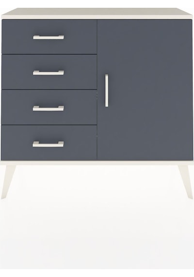 Arges Şifonyer Tek Raflı 4 Çekmeceli Tek Kapaklı 88x30x80 Aytaşı-antrasit Antrasit Arges Şifonyer Tek Raflı 4 Çekmeceli Tek Kapaklı 88x30x80 Aytaşı-antrasit Antrasit
