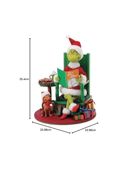 Department 56 Possible Dreams Dr. Seuss The Grinch And Max Heykelcik, 25 Cm, Çok Renkli