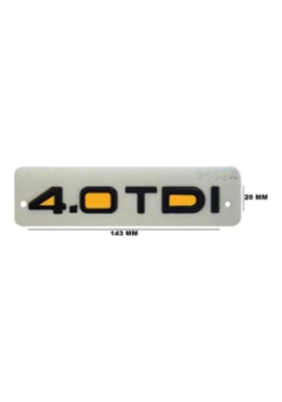 4.0 Tdı Siyah Bagaj Yazısı 3a 3d 3abs