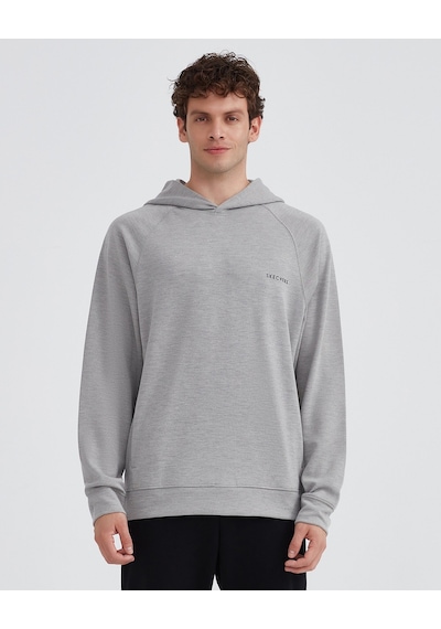 Skechers M Scuba Coll. Hoodie Sweatshirt Erkek Gri Sweatshirt S231466-035 Gri