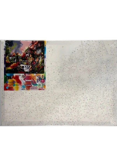 Miart Sayılarla Boyama Seti Huzurlu Bahçe 30x40 Cm