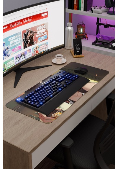 Final Fantasy Kaymaz Dikişli Kauçuk Oyuncu Mousepad V1 - 70x30 Xl Gaming Mouse Pad Fare Altlığı