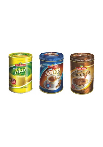 Altıncezve Salep, Muz, Sıcak Çikolata Teneke 250 Gr 3'lü Paket 750 G