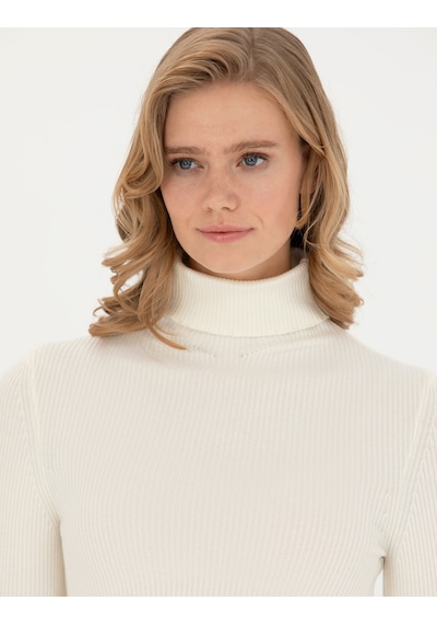 Pierre Cardin Kadın Ekru Triko Kazak 50276230-vr019 Ekru