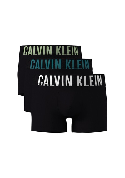 Calvin Klein Erkek Marka Logolu Elastik Bantlı Günlük Kullanıma Uygun Beyaz- Turkuaz-açık Yeşil Boxe-11179 Beyaz- Turkuaz-açık Yeşil