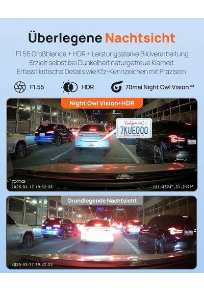 70mai Araç Kamerası Ön Ve Arka A410, Hdr Özellikli 2.5k 1440p+1080p Çift Araç Kamerası, Süper Gece Görüşü, F1.55 Diyafram, 24h Park Modu, Dahili Wi-fi Ve Gps, G-sensor, Döngü Kayıt, 64 Gb Kart Dahil 70mai Araç Kamerası Ön Ve Arka A410, Hdr Özellikli 2.5k 1440p+1080p Çift Araç Kamerası, Süper Gece Görüşü, F1.55 Diyafram, 24h Park Modu, Dahili Wi-fi Ve Gps, G-sensor, Döngü Kayıt, 64 Gb Kart Dahil
