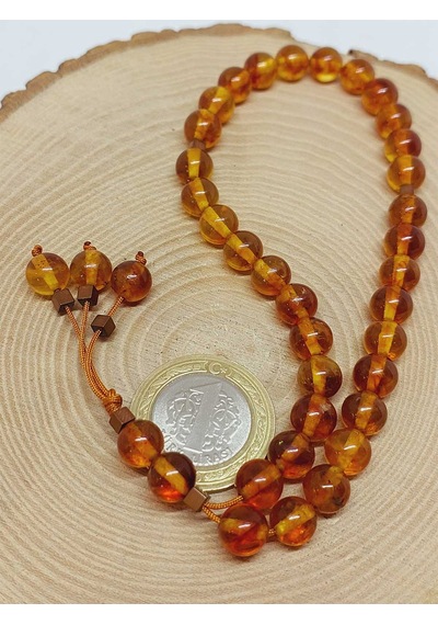 Kehribar Taşı Tesbih 33'lük 8mm 23475 Çok Renkli