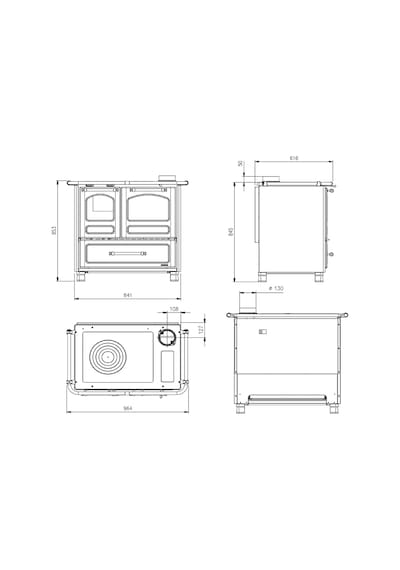 La Nordica Favola Family 4,5 Kuzine Soba Antrasit 7014001