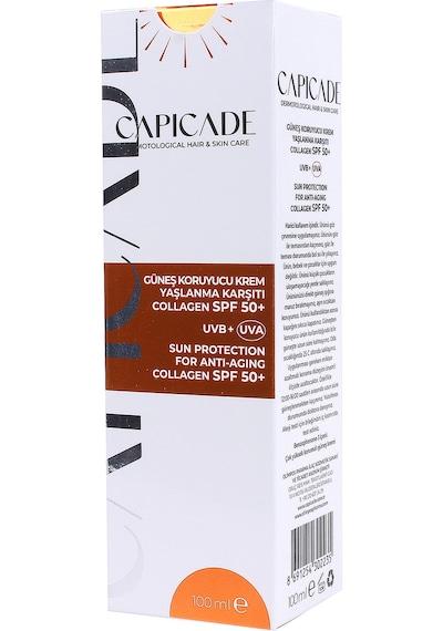 Capıcade SPF 50+  Collagen Güneş Koruyucu Krem 100 ML