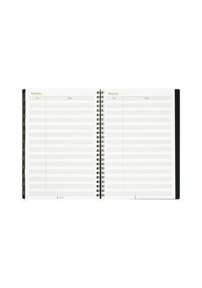 Mnemosyne Monatskalender 2025, Monatsplaner Mit Registerkarten, 21,6 X 14,7 Cm A5 , 1 Ea Mnd283-25 Çok Renkli