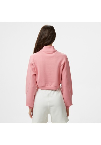 United4 Unıted4 Örme Crop Kadın Pembe Sweatshirt Cuko25ss Pembe