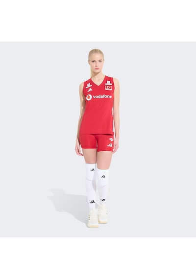 Adidas Türkiye Voleybol Milli Takımı Kadın Voleybol Kırmızı Tayt Km7479