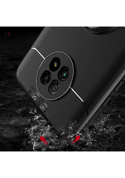 Xiaomi Redmi Note 9 5G Kılıf Yüzüklü Magnetli Ravel Case