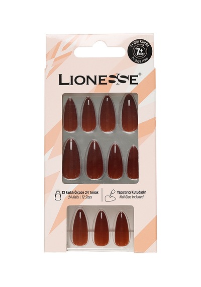 Lionesse Takma Tırnak 24'lü A-98 Burgundy