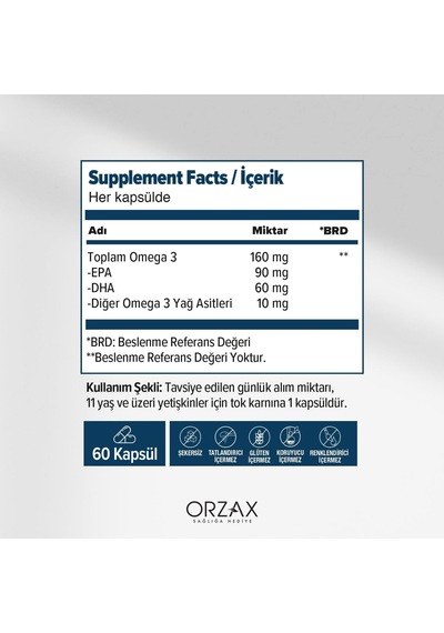 500 Mg Balık Yağı 60 Softjel Kapsül