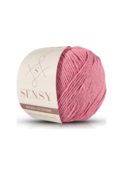 Premium Amigurumi Ipi Punch Panç Baby Soft Cotton 50 Gr Örgü Ip Pembe