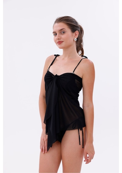 Tarzını Seç Esnek Likralı 2'li Tül Pareo 150x50 Cm Beyaz