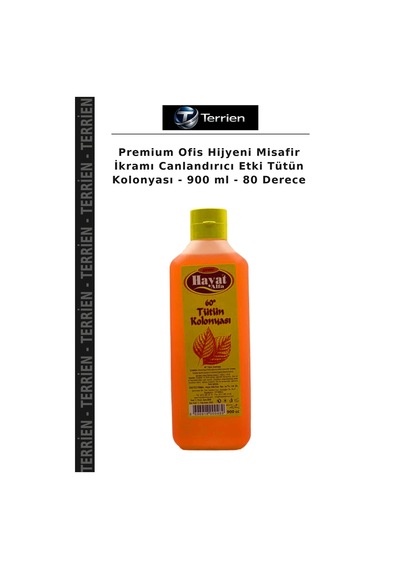 Premium Ofis Hijyeni Misafir İkramı Canlandırıcı Etki Kolonyası - 900 Ml - 80 Derece