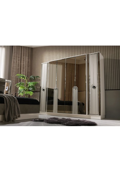 Bahar Mdf 6 Kapılı Dolap