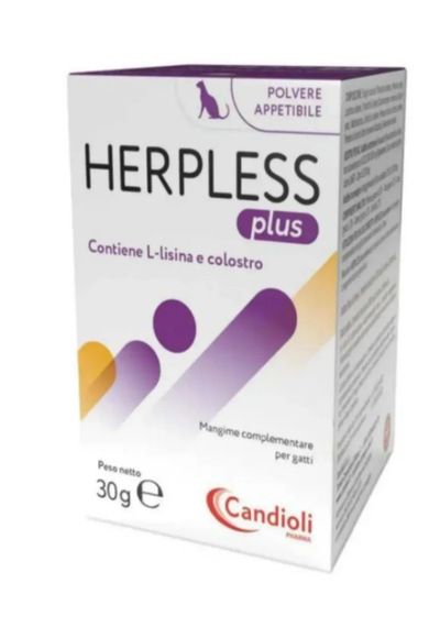 Candioli Herpless Plus Toz Kedi İçin L-lizin Bağışıklık Destekleyici 30 Gr