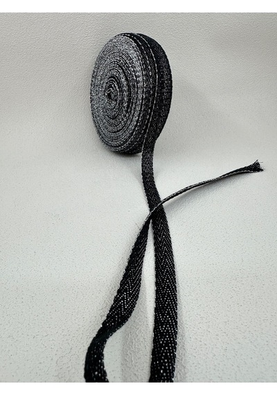 1 Cm Simli Balıksırtı Şerit - Lacivert-5 Metre