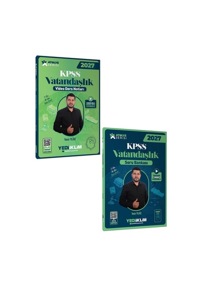 Yediiklim 2027 Kpss Atölye Serisi Genel Kültür Vatandaşlık Video Ders Notu Ve Soru Bankası Seti 2 Kitap-169660