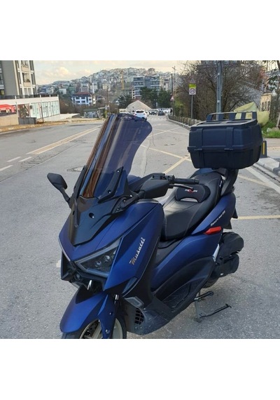 Motocam Musatti Glamaro Max 125 Ön Cam 2023-2026 Model 50cm Siyah Renkli 4mm Uzun