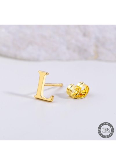 Goldkupe 14 Ayar Altın L Harf Küpe 0,38 Gr-1370