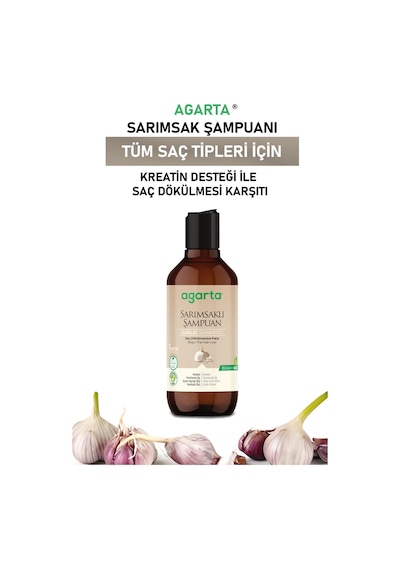 Agarta Sarımsaklı Doğal Şampuan 400 ML
