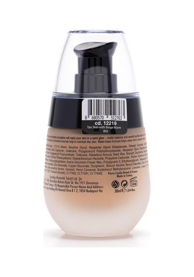 Pierre Cardin Aqua Wow Mineralli Su Bazlı Fondöten Tan Skin With