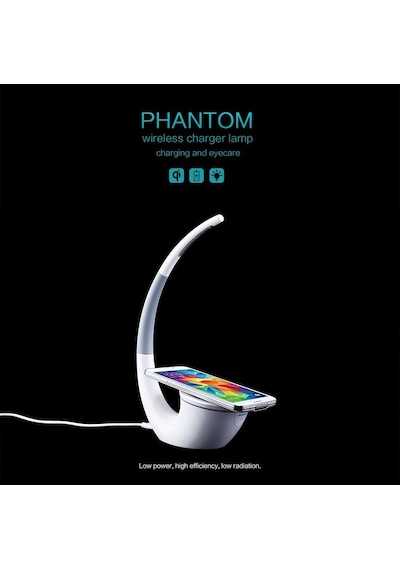 Nillkin Phantom QI Standart Kablosuz Şarj Led Masa Lambası Nillkin Phantom QI Standart Kablosuz Şarj Led Masa Lambası