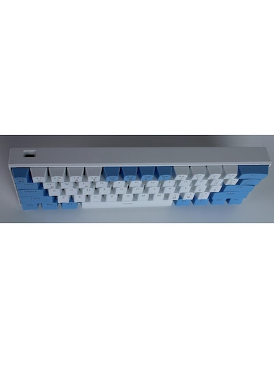 H61k Mini Mekanik Kablolu Gaming Oyuncu Klavye Türkçe Q Blue Switch 12 Ad Rgb Led Işık Modlu 61 Tuşlu
