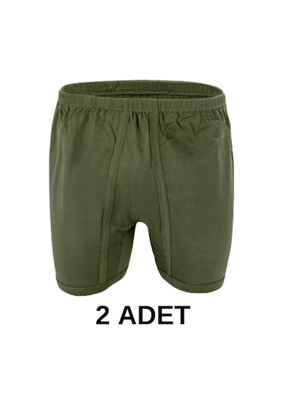2 Adet Erkek Arjantin Penye Boxer Asker Yeşili 001