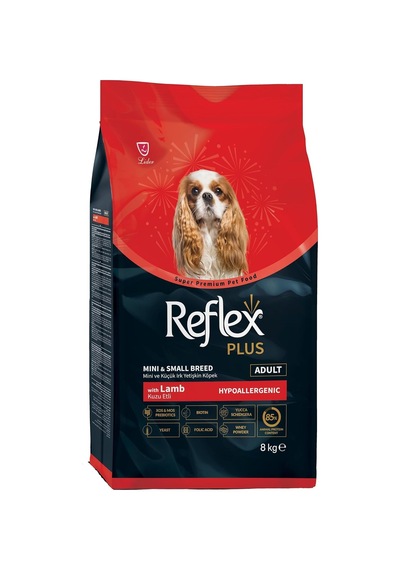 Plus Kuzu Etli Ve Pririnçli Yetişkin Küçük Irk Köpek Maması - 8 Kg