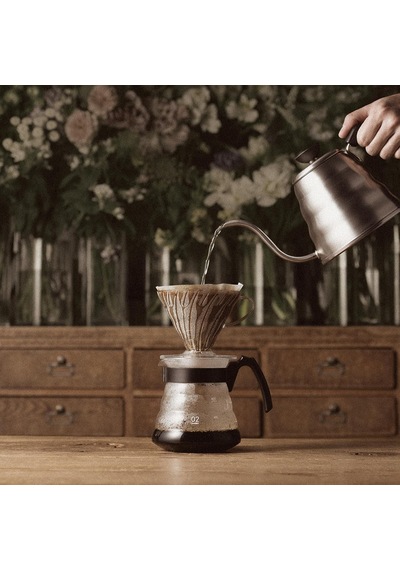 Craft Kit V60 Cam Kahve Servisi Sunuculu Plastik Damlatıcı, Ölçüm Kaşığı Ve Filtreli, Borosilikat, Siyah, Boyut