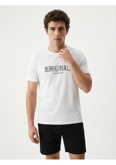 LOFT Regular Fit Erkek Tshirt K.kol Lf2042733 Q1.v1 Beyaz