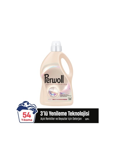 Açık Renkliler Sıvı Çamaşır Deterjanı 2.97 Litre, 3l, 54 Yıkama 4 Paketi