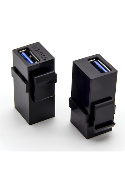 Alfais 6088 Usb 3.0 A Dişi To Dişi Keystone Jack Adaptör Çevirici Uzatma Dönüştürücü Ara Bağlantı